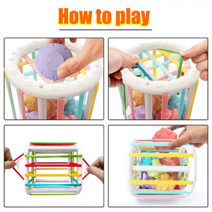 Baby Toy Sorting Game Kids Educational Cube Sensory Shape Blocks Shape Matching Stacking Learning Toys Play Games Baby Toys