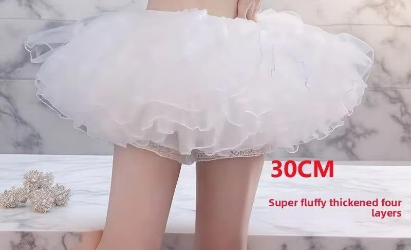 Lolita Flying Saucer Petticoat - Boneless Maximum Volume Crinoline, Invisible Wire-Free Underskirt for Daily Gothic Sweet OP/JSK