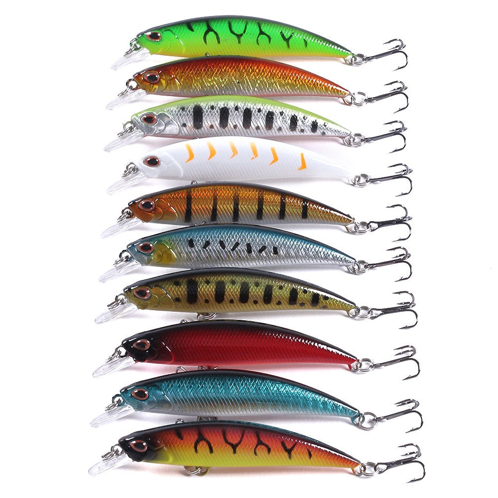 HENGJIA Jerkbait Sinking Wobblers Iscas de Pesca 8cm-9g Truta Artificial Plástico Rígido Isca Crankbait Pesca de Baixo