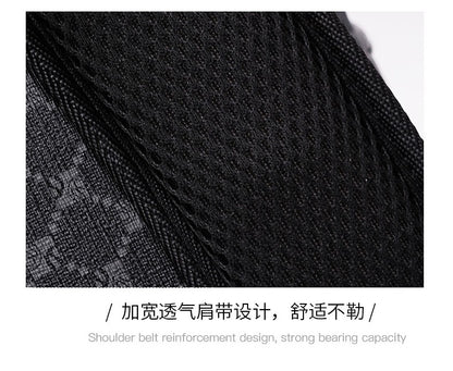 Stylish Men's Plaid Laptop Backpack - 15 Inch Computer Bag for High School College, Durable Casual Daypack Rucksack