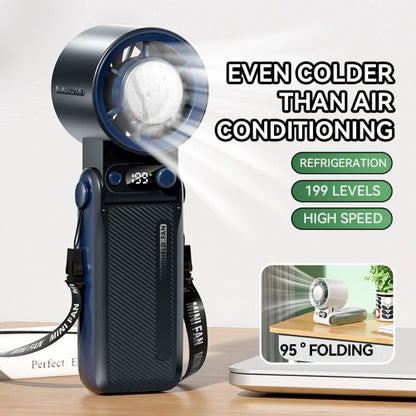 Handheld Turbo Fan, 199 Speed Settings, USB Cooling, Long Battery Life, Quiet And Portable For Outdoor