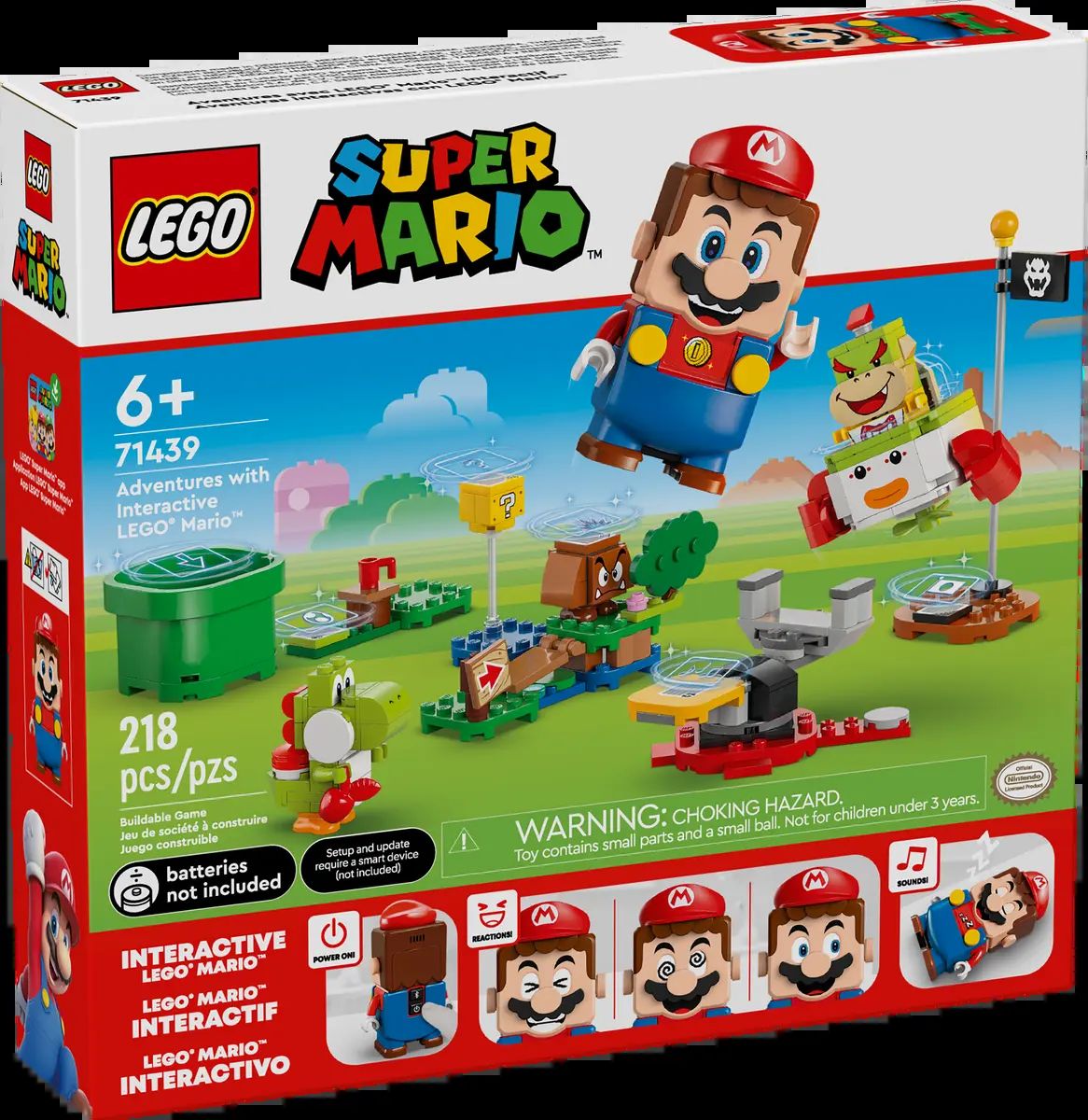 LEGO Peças de Montar Super Mario Série 71439 71441 Aventura com Mario Blocos de Montar Infantis Brinquedo de Presente