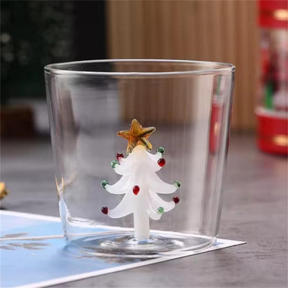 Copo de Vidro Formato de Animal 3D Desenho Animado Copos de Vidro Fofos para Casa Água Café Copo de Camada Única com Hóspedes Suco Bebida Fria Copo