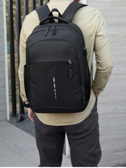 Mochila Masculina Grande Capacidade Simples Moda Viagem Feminina Estudante Notebook