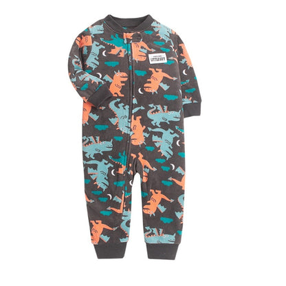 Infant Baby Romper 2024 Spring Autumn Warm Babi Boy Girl Clothes Coral Fleece Hooded Babe Girl Animal Jumpsuit