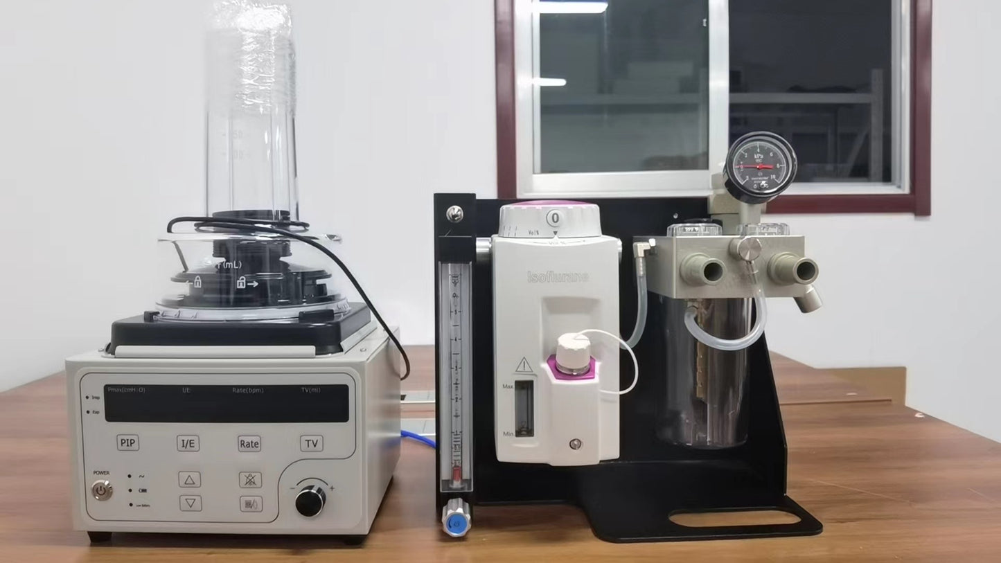 Máquina de anestesia a gás veterinária Equipamentos de anestesia veterinária para animais de estimação gato cachorro