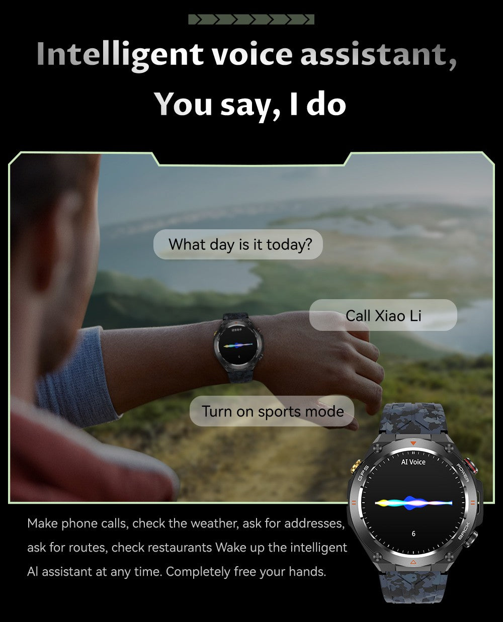 Smartwatch COLMI V75 GPS 2024 Tela Ultra HD de 1.45" GPS e Bússola Integrados Faz/Recebe Chamadas Bateria de 650mAh