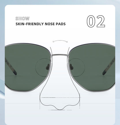 Square Polarized Sunglasses for Women Men Small Hexagonal Polygon Polarized Lens Trendy Sun Glasses Classic Shades UV400 Protect