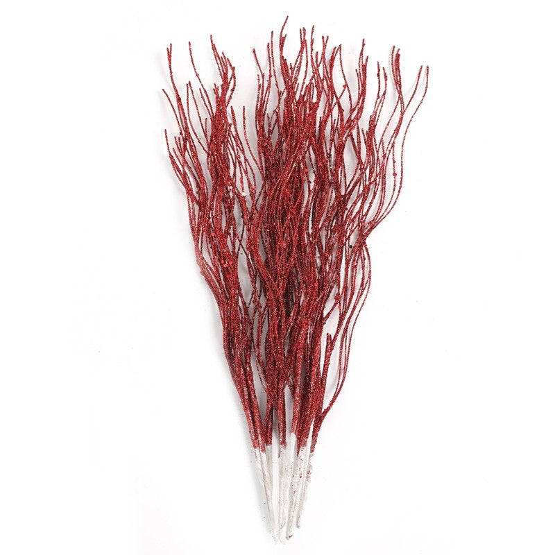 5Pcs Glitter Artificial Berry Bouquet Xmas Tree Ornament for Home Decor Christmas Decoration New Year 2026 Navidad Accessories