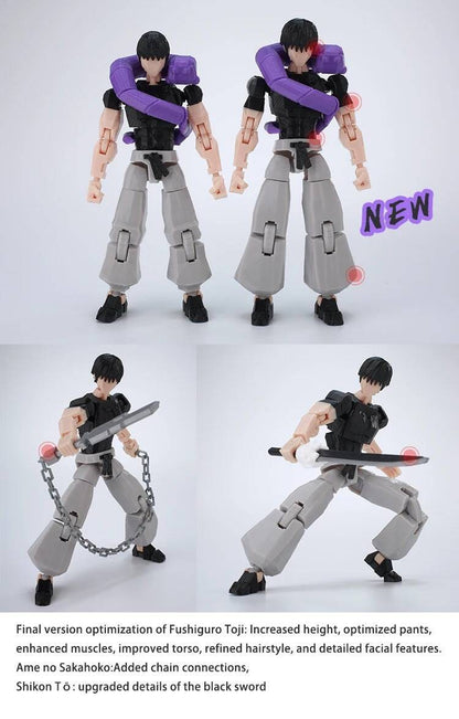 9L3D Anime Impresso Jujutsu Kaisen Sukuna Yuji Yuta Satoru Gojo Bonecos Sorte Dummy 13 Articulados para Modelagem Brinquedos Manequins