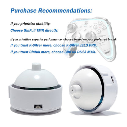 ZD Ultimate Legend Game Controller Replaceable Joystick Module Removable K-Silver JS13 PRO GinFull Angle TMR Joystick DS13 MAX