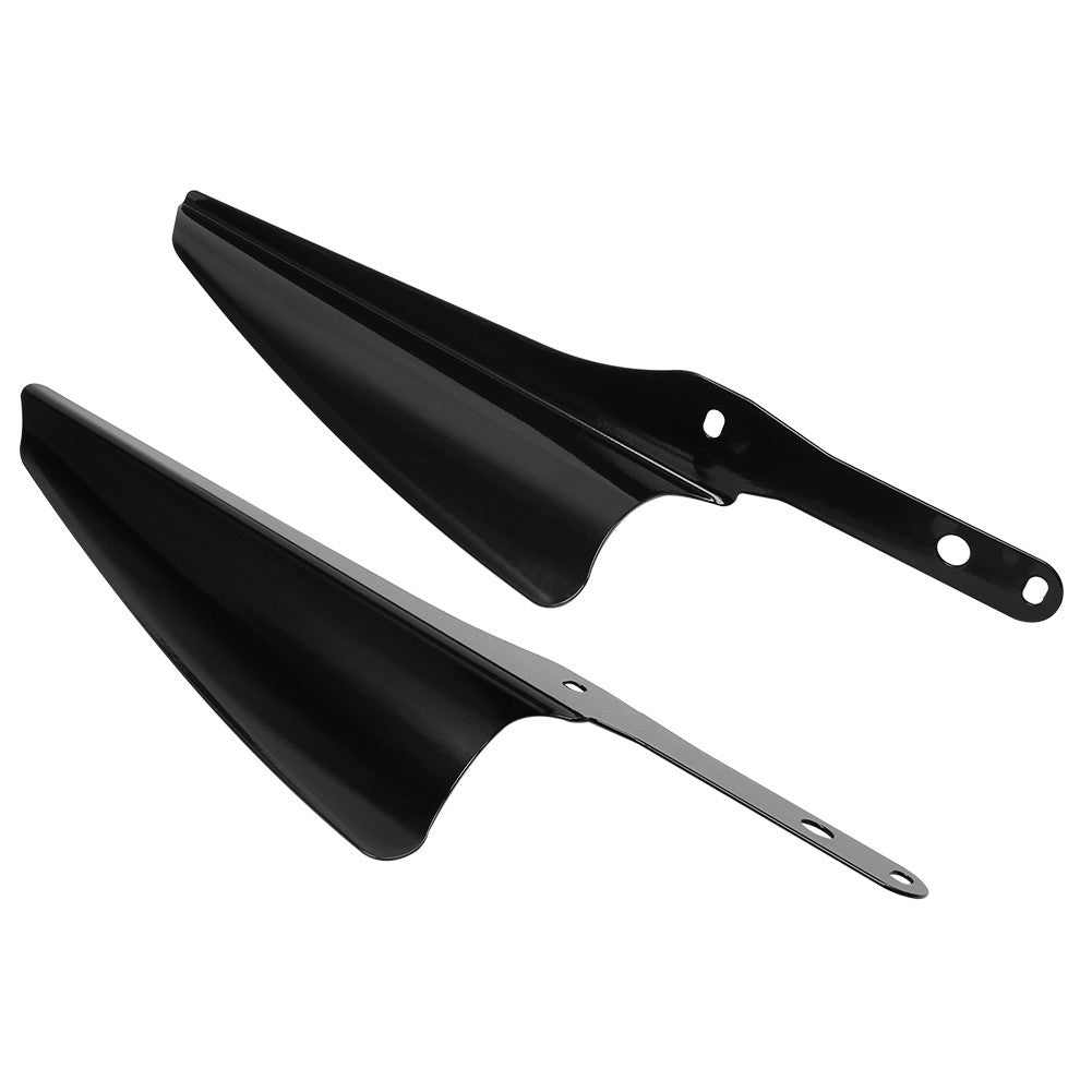 Corta-vento cromado/preto para motocicleta defletor dianteiro para Harley Touring Road King Street Glide CVO 1995-2021