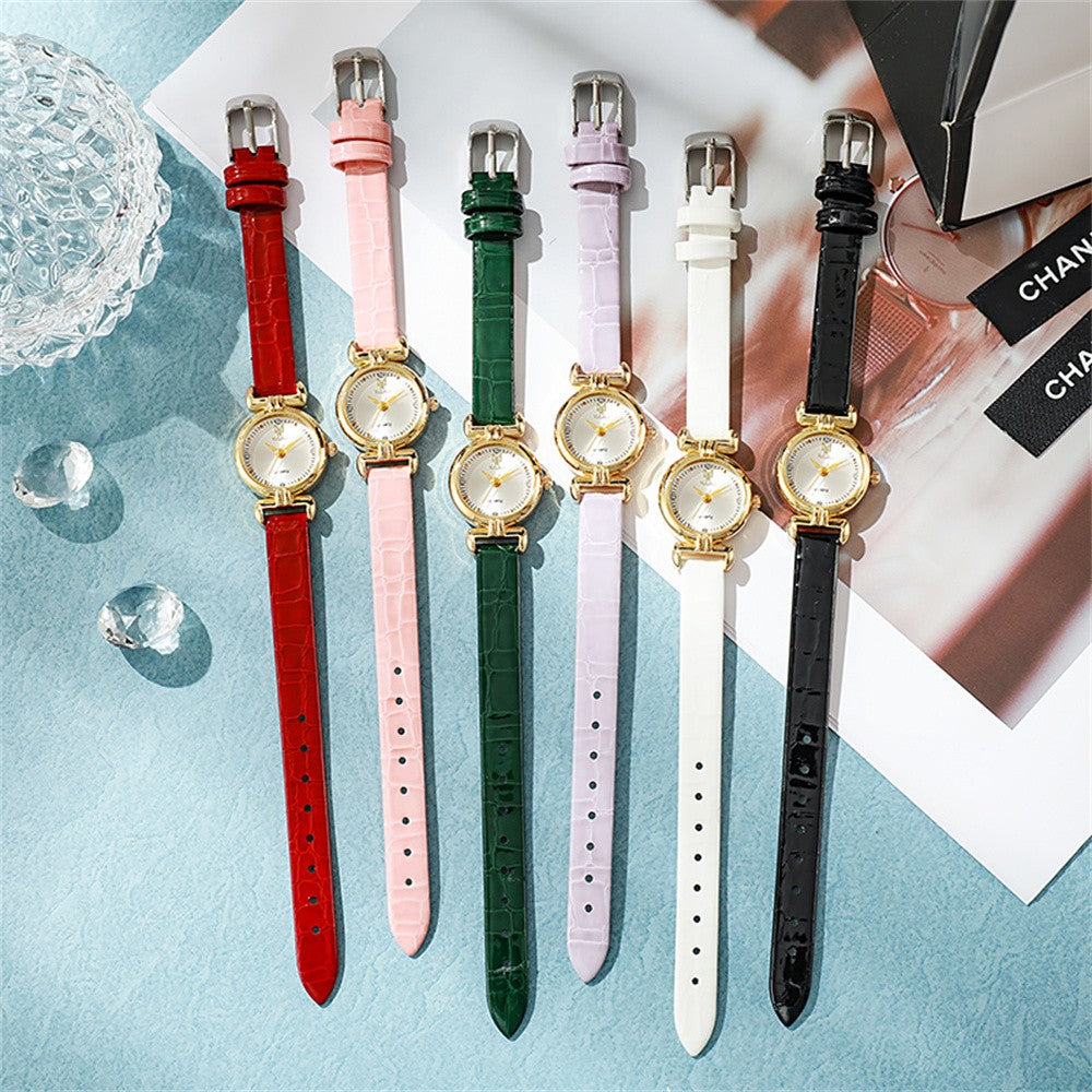 Ladies 2025 New Fashion Small Simple Diamonds Business Quartz Watch Women's Green Women Dress Clock Luxury Gift Wristwatch