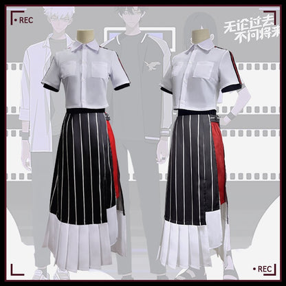 Link Click Shiguang Dailiren Qiao Ling Lu Guang Cheng Xiaoshi Cosplay Costume Jacket Outerwear Anime Full Set Men Women