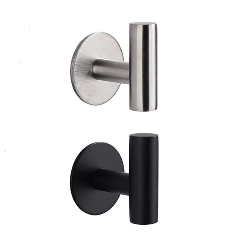 Aluminum Alloy Robe Hook Towel Hooks Self Adhesive Wall Coat Racks Rustproof Hook Hangers Wall Hook Kitchen Bathroom Accessories