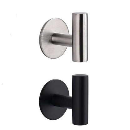 Aluminum Alloy Robe Hook Towel Hooks Self Adhesive Wall Coat Racks Rustproof Hook Hangers Wall Hook Kitchen Bathroom Accessories