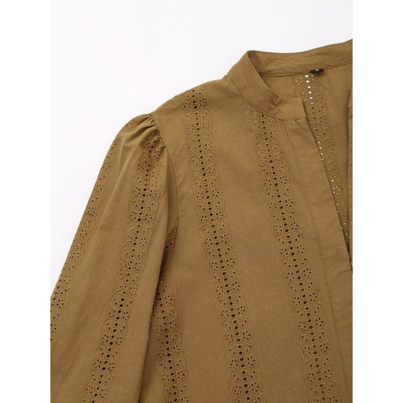 Embroidery Blouses For Lady Y2K Tops Harajuku Fashion Vintage Blouse Elegant Women's Luxury Blouses Long Sleeve Shirt