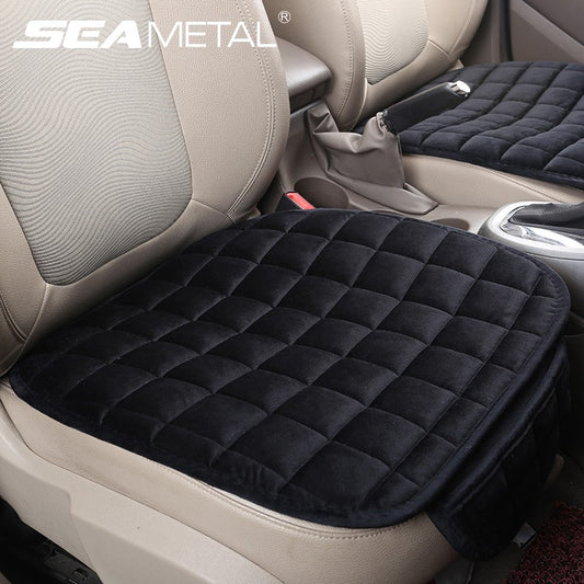 SEAMETAL Plush Car Seat Cover Ultra-Soft Car Seat Cushion Anti Slip Car Seat Protector Mat Universal for Sedan Suv Truck Pick-Up