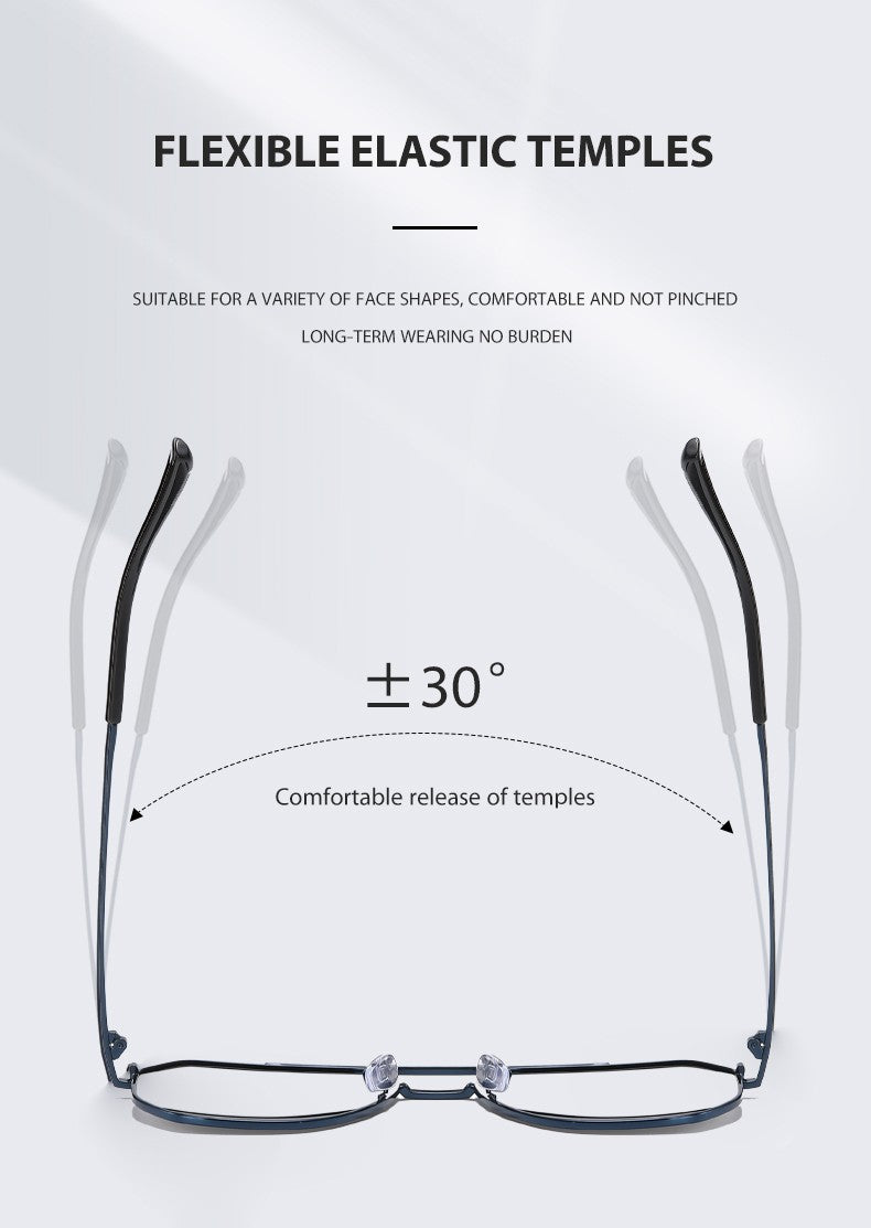 Men Reading Glasses Prescription Eyeglasses Frame CR39 Optics Lenses Myopia Presbyopic Eyewear Women Blue Light Blocking Glasses