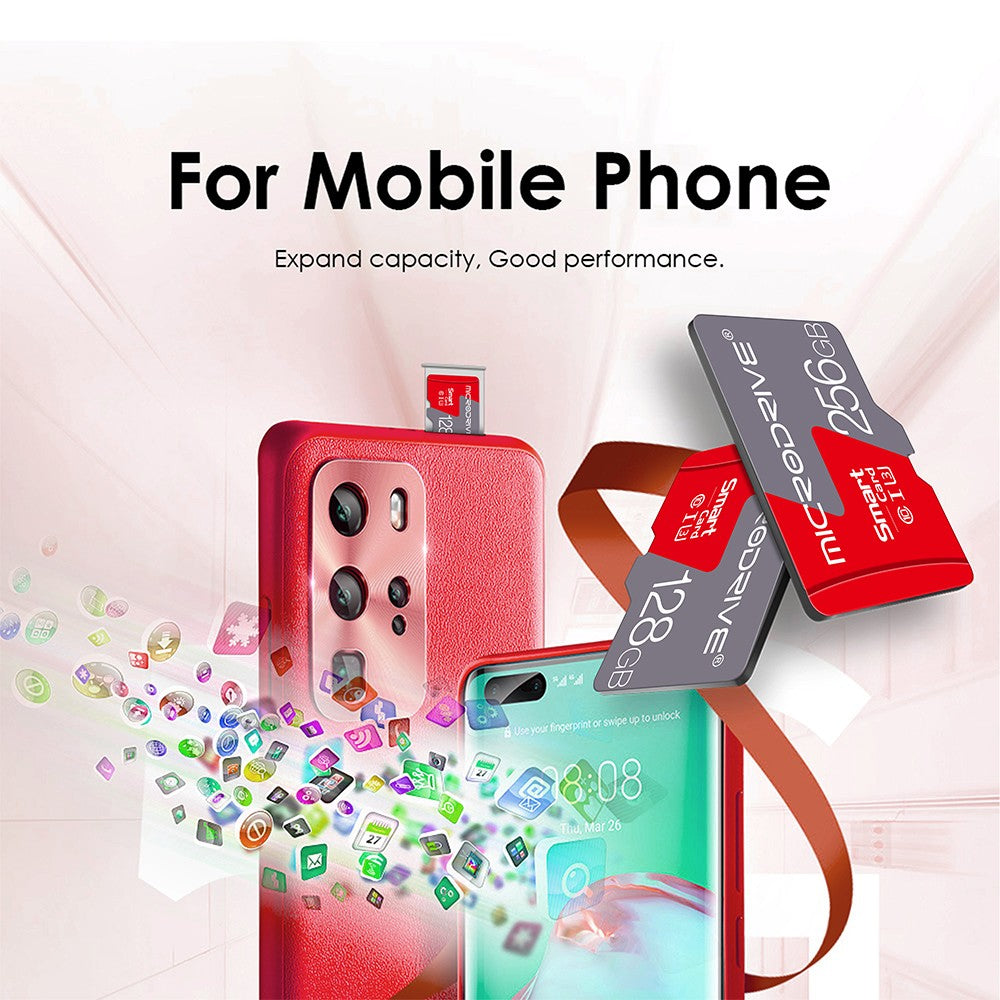 Cartão de memória flash TF mini SD Classe 10 4GB 8GB 16GB 32GB 64GB de alta velocidade 128GB 256GB cartão de memória cartão de vídeo