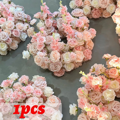 30-70cm Artificial White Rose Flower Ball, Wedding Reception Table Centerpieces, Floral Arrangement for Party Event Decor