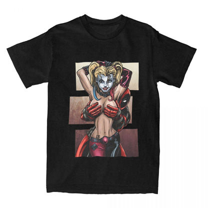 Men Women's T-Shirts Deadpool Is No Joke Funny Pure Cotton Tee Shirt Short Sleeve T Shirts Crew Neck Clothes Gift Idea