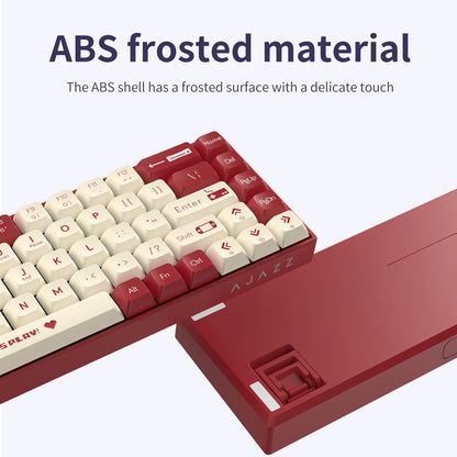 AJAZZ AK680 Teclado Mecânico para Jogos Tecla ABS 68 Teclas Teclado Bluetooth Sem Fio com Fio Troca a Quente Gasket Personalizado para Pc Laptop