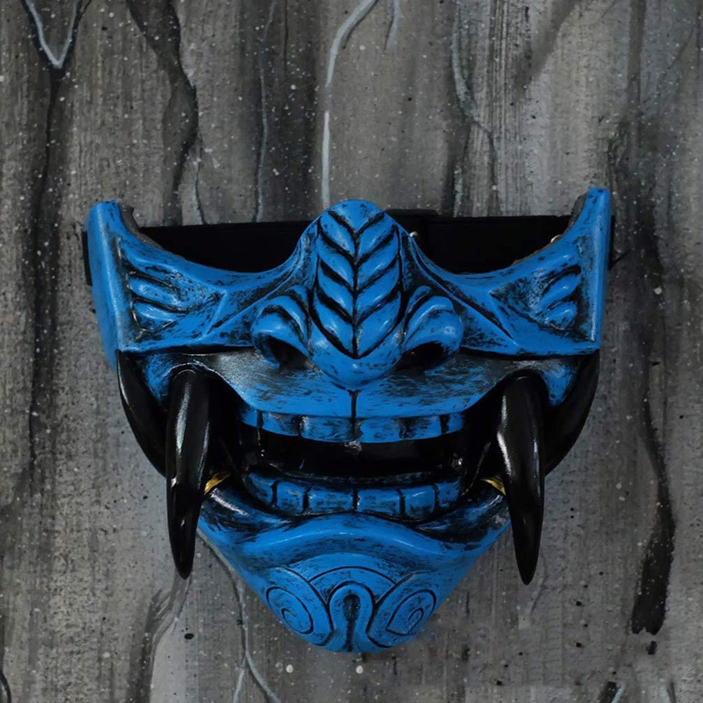 Japanese Samurai Oni Demon Mask Cosplay Horror Prajna Hannya Evil Killer Thicken Plastic Masks Halloween Party Costume Props