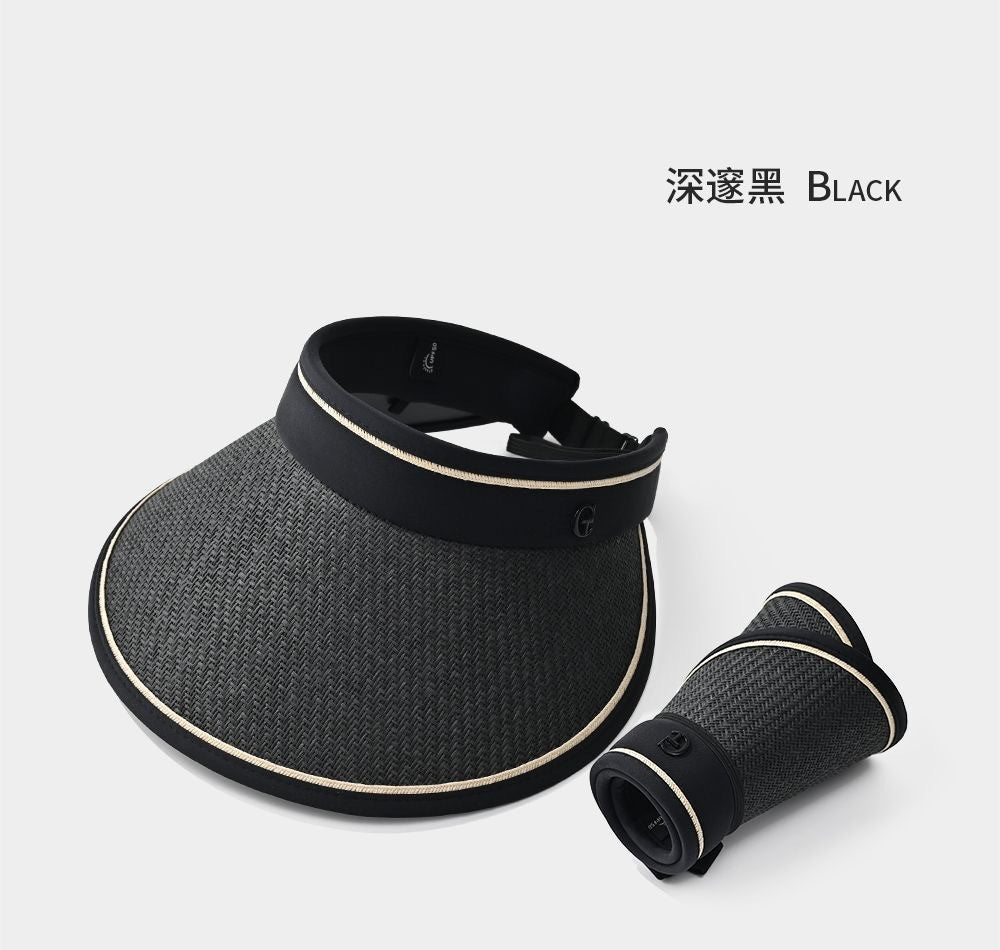 upf50+ Sunblock Sunshade New outdoor sun hat UV protection foreign air straw empty top hat