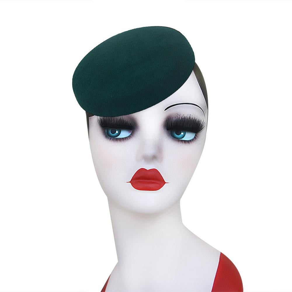 Lawliet Circle Feminino Capacete Chapéus de Feltro de Lã Chapéus Pillbox Fascinator para Mulheres Suprimento de Chapelaria Base de Chapéu Chapéus de Coquetel