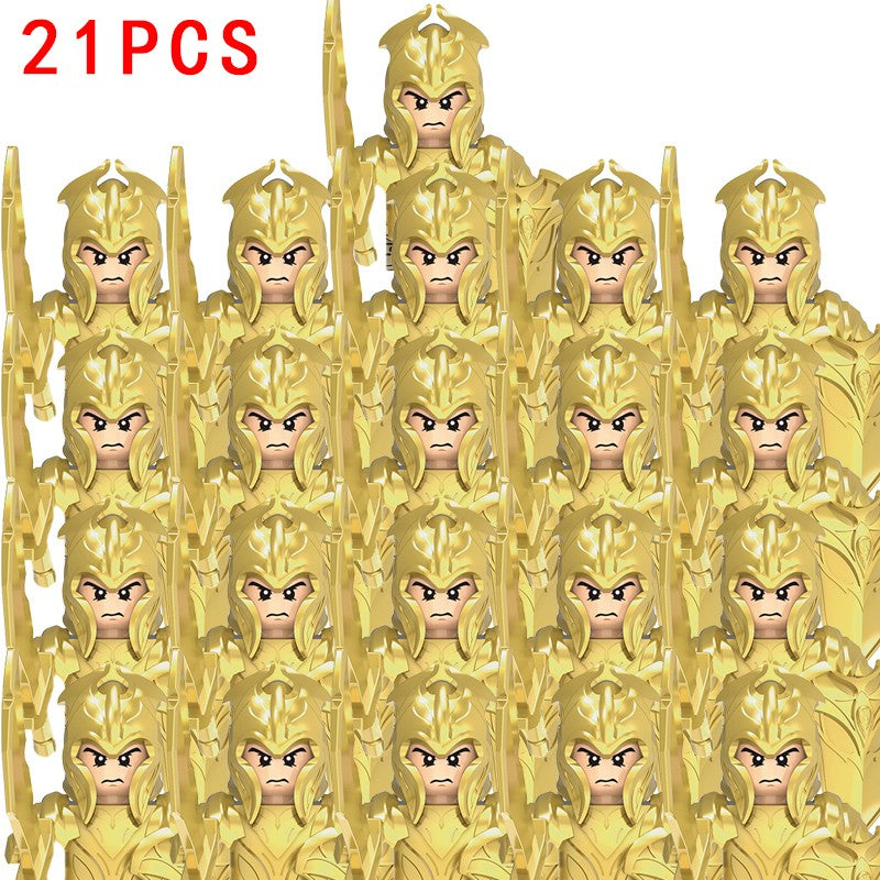 Lord of the Rings Elfos Orcs Exército Anões Rohan Mini Bonecos de Ação Blocos de Montar Brinquedos para Crianças Presente de Aniversário