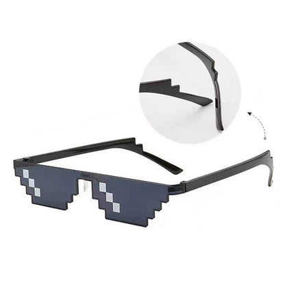 5/10pcs Mosaic Sunglasses Cool Party Vintage Shades Eyewear For Men Women Pixelated Sunglasses Unisex Gift Toy Funny Glasses
