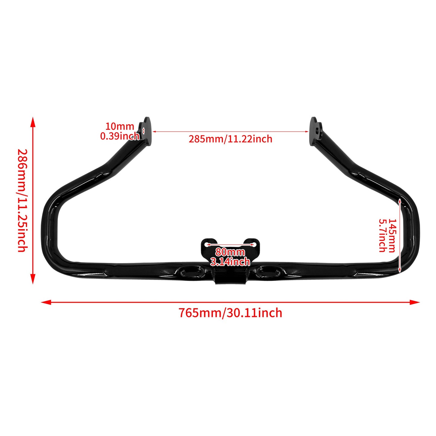 Protetor de Motor Preto Cortado Barra de Proteção de Acidente de Rodovia para Harley Touring Street Glide Special Road King FLHRXS 2014-2025