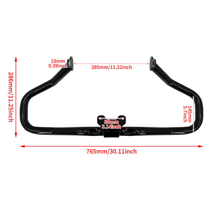 Protetor de Motor Preto Cortado Barra de Proteção de Acidente de Rodovia para Harley Touring Street Glide Special Road King FLHRXS 2014-2025