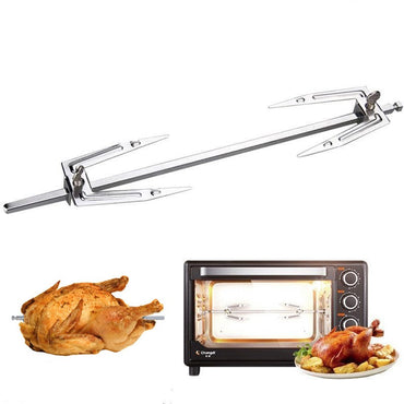 Stainless Steel Air Fryer Fork Roast Chicken Skewer Fish Meat Grilled Rack Rotation Roaster Forks BBQ Tools Oven Accessories