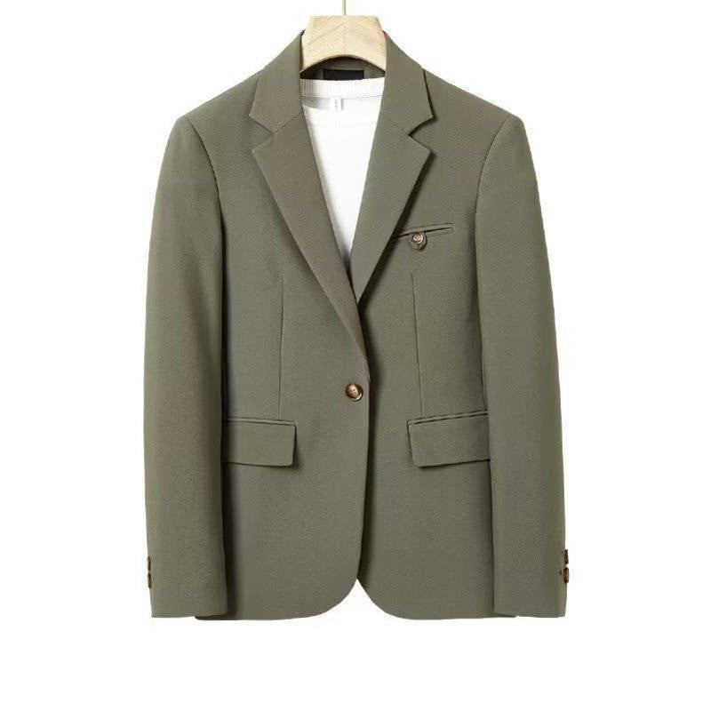 WVGA Spring Autumn New Man Turn-Down Collar Long Sleeve Blazers Niche Chic Casual Straight Suit Pants Two Pieces Sets Ins W14294