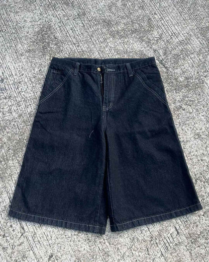 2025 American New Fashion Letter Embroidery Printing Casual Denim Shorts MenY2K Gothic Harajuku Popular Joker Denim Shorts