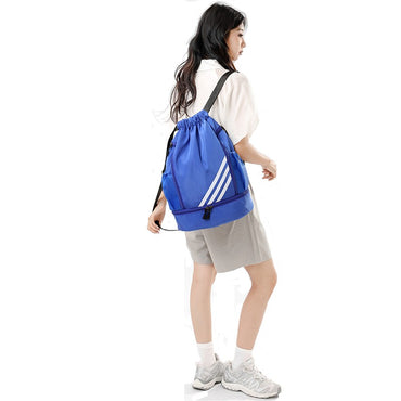 Large Capacity Versatile Lightweight Dry Wet Separation Multifunctional Sports and Fitness Harness Pocket Backpack