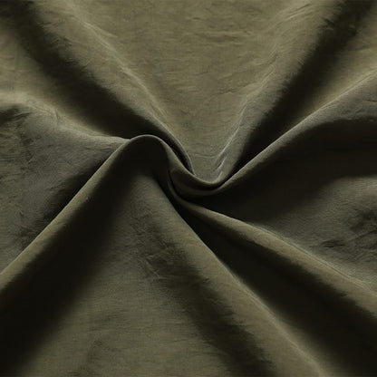 2024 New Summer Cargo Shirt for Men Long Sleeve 2-Pocket Shirts Outdoor Casual Colthing Solid Color Quick-dry Tops Overshirt