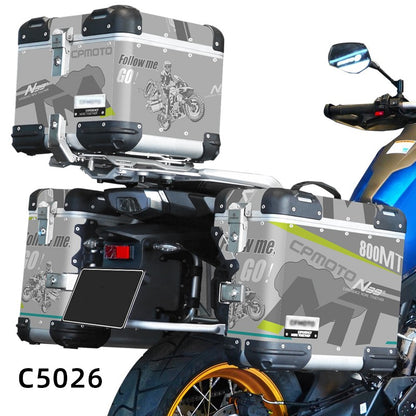 Adesivos de Motocicleta BIKE GP para CFMOTO 800MT N39° Conjunto de Adesivos Decorativos para Caixa de Ferramentas de Alumínio Baú de alumínio