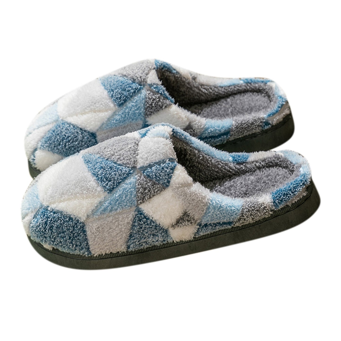 Men Home Slippers Winter Warm Slipper Couples Comfort Plus Velvet Warm Thick Bottom Non Slip Cotton Slippers For Men Rubber ???