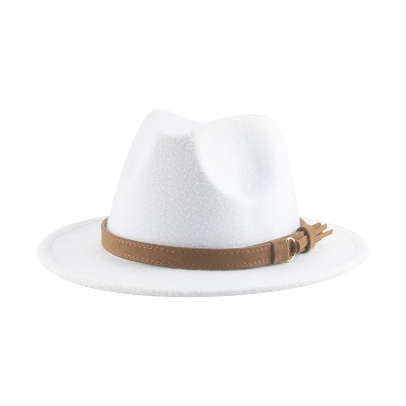 Hats for Women Fedoras Girls Hat Boys Hat Felted Kids Baby Caps Small 52cm 54cm Belt Wedding Cute Kid Fedoras Sombreros De Mujer