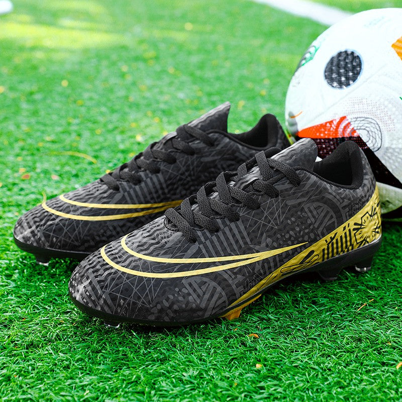 Men Soccer Shoes Adult Kids FG Football Boots Cleats Grass Training Turf Shoes Outdoor Non Slip Futsal Sneakers Unisex