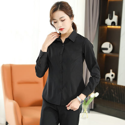 Formal Dress Women Shirt Long Sleeve Blouse New Black Shirt Women Tops 2024 Fashion Women Clothing Basic White Shirts OL Blouses