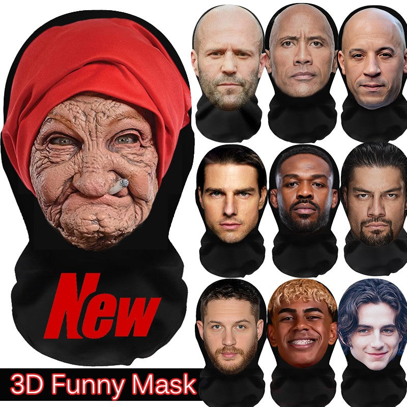 2026 NEW Halloween Mask for Cosplay Role Play Masquerade Costumes Dress Up Celebrity Realistic Face Masks Balaclava Headgear