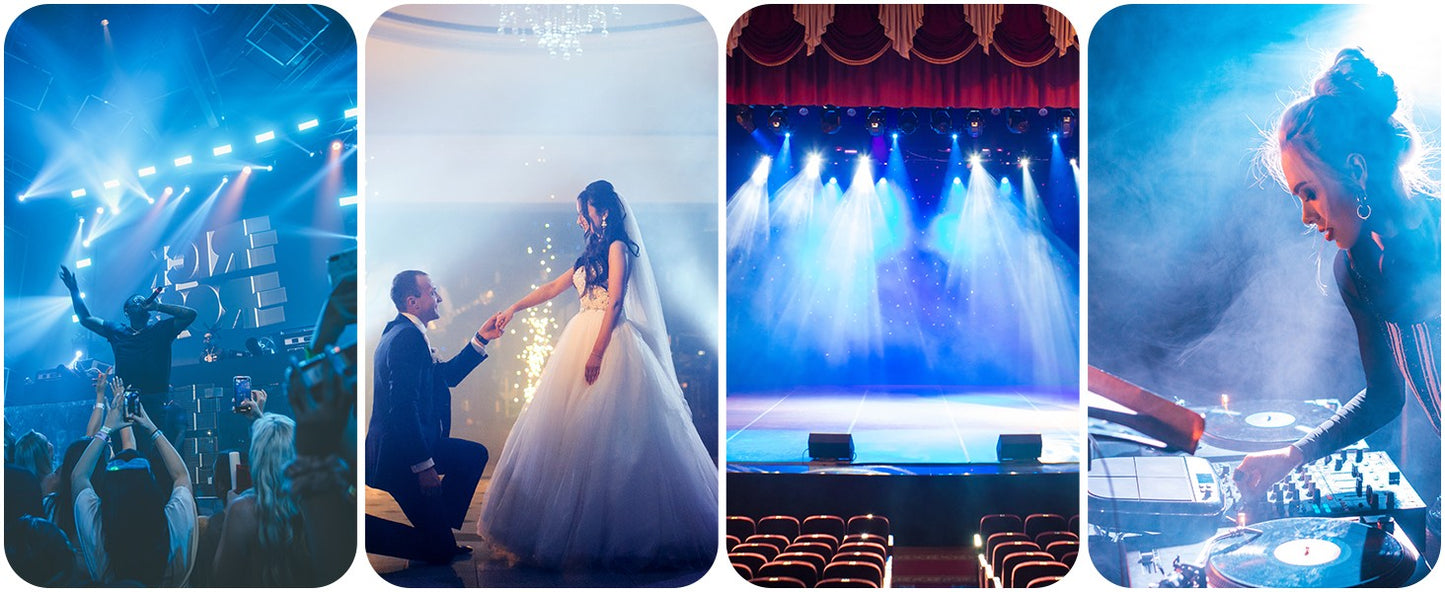 U`King 4PCS Par Lights Stage Light With 36LED RGB Uplight DMX Control Stage Lighting Indoor For DJ Disco Christmas Wedding Party