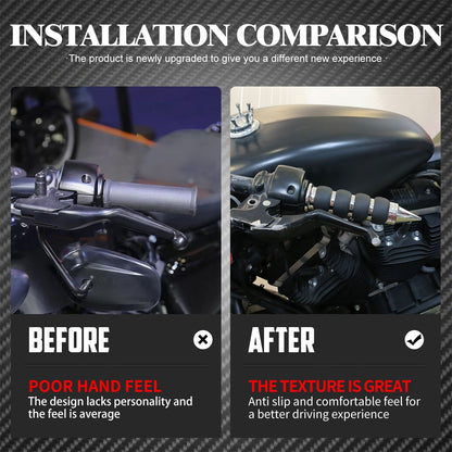 1" Motorcycle Hand Grips 25mm Handlebar Handle Bar For Harley Touring FLHR Softail Fat Boy Sportster XL 883 1200 Dyna For Honda