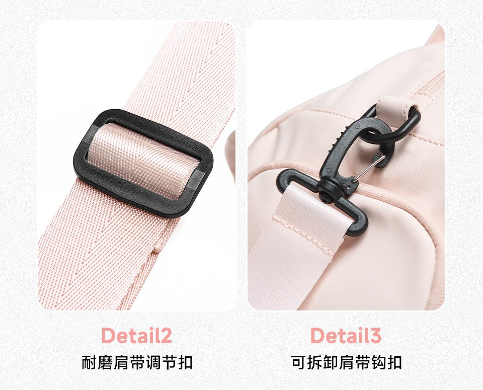 LEE Dry Pocket Sports Fitness Gym Bag for Women Men Large Capacity Waterproof Oxford Duffel Luggage Travel Bag Shoe Compartment