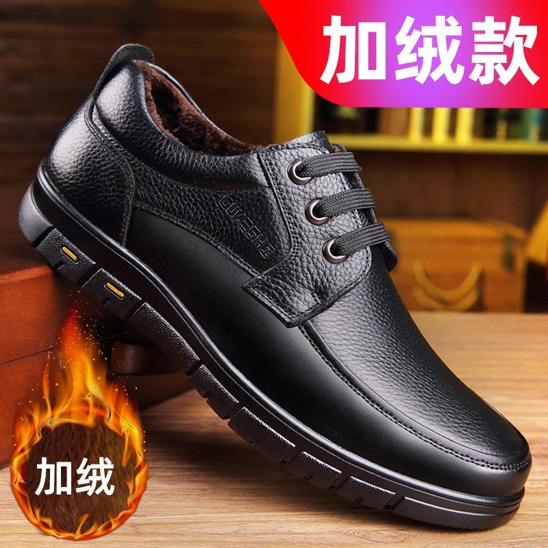 Hot Sale Men Genuine Leather Casual Shoes Soft Sole Walking Shoes Luxury Brand Middle-aged Old Man Dad Lightweight Loafers Shoes