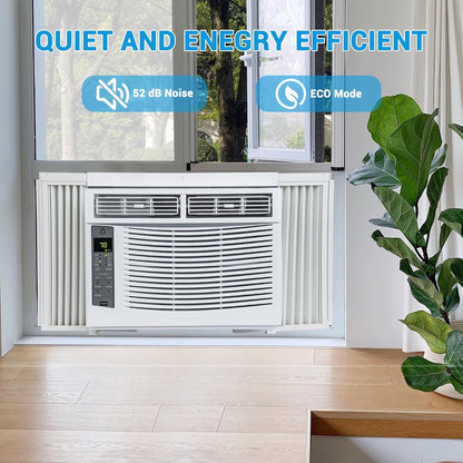 Ar Condicionado de Janela 6.000 BTUs AC de Janela Resfria até 23 m² c/Controle Wi-fi e Modos 4 EM 1 Resfriar Desumidificar Ventilar e Automático